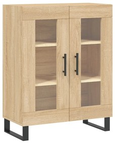 827815 vidaXL Сайдборд, дъб сонома, 69,5x34x90 см, инженерно дърво