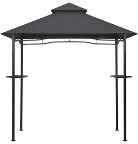 Навес за барбекю, 240x150x255 см, антрацит, стомана