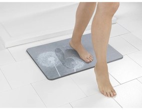 Сив килим за баня от диатомична глина 39x60 cm Astera – Wenko