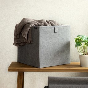 Сива текстилна кутия за съхранение 32x31,5x31,5 cm Soft Storage Cube – Bigso