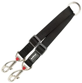 2 Dog Leash Coupler Red Dingo, Черен