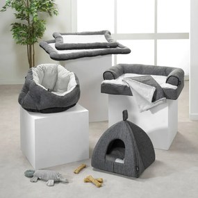 Сиво легло за котка тип палатка 40x40 cm – Love Story
