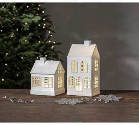 Бяла светлинна украса с коледен мотив Winter - Star Trading