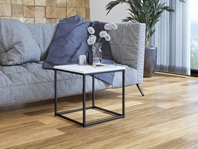 Холна маса Cubo S-черен-бял лъскава