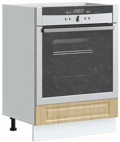 854000 vidaXL Шкаф за фурна, Porto, дъб сонома, инженерно дърво