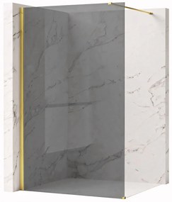 Параван за душ Rea Flexi Grey / Gold 140