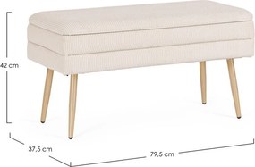 Бяла подплатена пейка Olga – Bizzotto