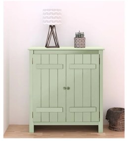 Светлозелено шкафче от масивен бор 100x110 cm Bertram – Støraa