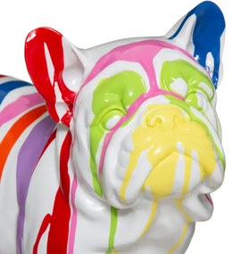 Статуя atmosphera Bulldog, 26.5 см, Бяла смола