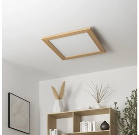 Eglo 75643 - LED таванно осветително тяло CALEMAR LED/19W/230V 4000K 43,7 см дъб