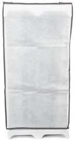 Черно-бяла текстилна етажерка за обувки Обувки, 25 отделения - Compactor