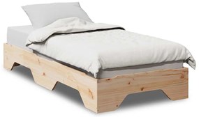 859208 vidaXL Рамка за легло без матрак с възможност за подреждане 90x190 cm