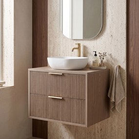 Шкаф за мивка Rea Mono 60cm Grey Oak