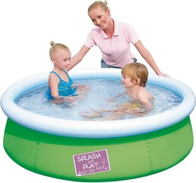 Bestway - Надуваем басейн My first Fast Set Pool 152x38 см - зелен