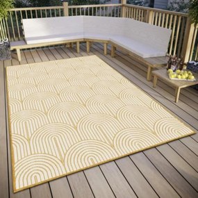 Външен килим в цвят жълта охра 160x230 cm Pangli Ochre – Hanse Home