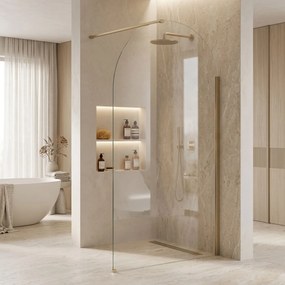 Параван за душ Rea Sky Heaven Brush Gold 100