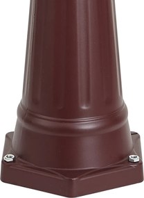 Класически външен фенер тъмночервен 220 см 3 светлини IP44 - Havana