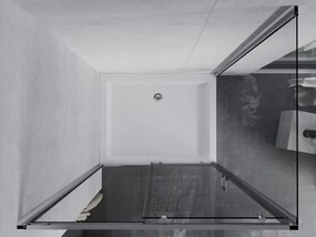 Mexen Apia плъзгаща се душ кабина 100 x 80 см, прозрачна, хром + корито Рио