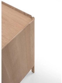 Скрин от масивен дъб в естествен цвят 220x85x42 cm Dvor – Gazzda