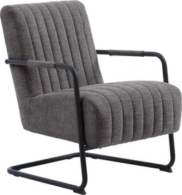 Тъмносиво кресло Trout – Unique Furniture