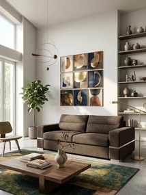 Диван "Fenia" Триместен-210ш 90д см.-Шоколад