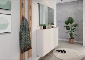 Кремаво шкафче от декор от дъб 138x87x25 cm Libbiano – Germania