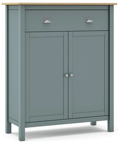 Скрин сиво-зелен от масивен бор 90x110x40 cm Misti – Marckeric