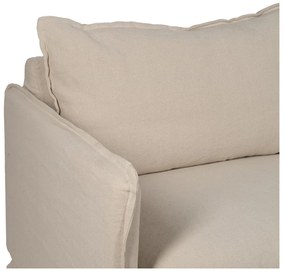 Кремав ленен диван 200 cm – Ixia