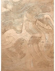 Ръчно рисувана картина 88x118 cm Metallic Brown – Malerifabrikken