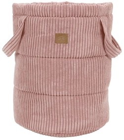 Розова текстилна детска кошница за играчки ø 39x50 cm – Meowbaby