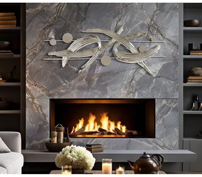 Метална декорация за стена 121x52 cm Mondrian – Mauro Ferretti