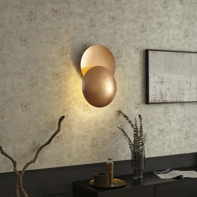 Модерна стенна лампа мед 34,5 см 2 светлини - Sunrise