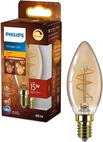 Димируема LED крушка VINTAGE Philips B35 E14/2,7W/230V 1800K CRI 90