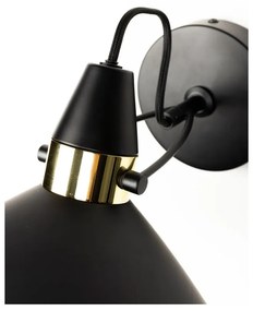 Черна стенна лампа Jona – White Label