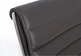 Тъмносив офис стол от имитация на кожа Perth – Yes Everyday