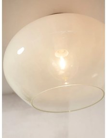 Бежово осветително тяло за таван със стъклен абажур ø 35 cm Bologna – it's about RoMi