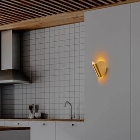 LED стенна лампа в златист цвят Heybe – Opviq lights