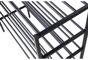 Черна метална стойка за обувки Ferro - WOOOD