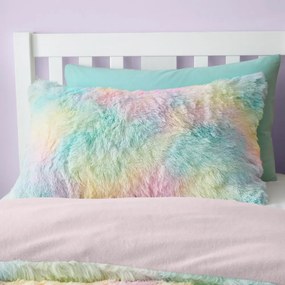 Двойно удължено детско спално бельо от микроплюш 230x220 cm Rainbow Cuddly – Catherine Lansfield