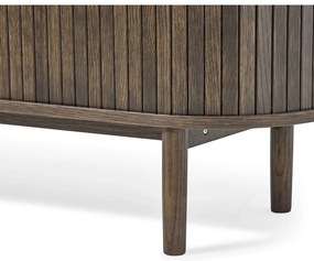 Кафява маса за телевизор от декор от дъб 180x56x40 cm Meta – Unique Furniture