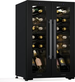 Klarstein Shiraz Weinkühlschrank| 2 Kühlzonen, Touch-Steuerung, LED-Beleuchtung, freistehend