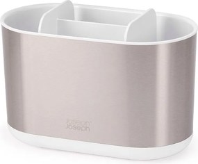 Стойка за четки за зъби от неръждаема стомана в сребрист цвят Duo Steel – Joseph Joseph