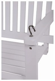 Бяла дървена градинска люлка Augusta - Garden Pleasure