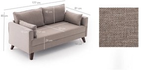 Бежов диван 177 cm Bella – Balcab Home