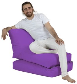 Градински пуф Siesta Sofa Bed Pouf, цвят Лилав