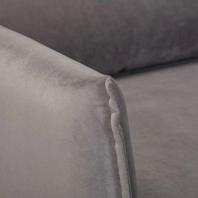 Сиво кадифено кресло Juli – Ropez