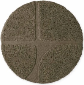 Ръчно изработен кръгъл килим в цвят каки ø 160 cm Lambeth Jasper – Ted Baker