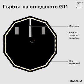 Атипични огледало с LED осветление G11