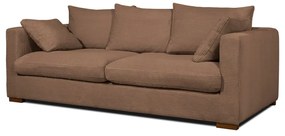 Светлокафяв велурен диван 220 cm Comfy - Scandic