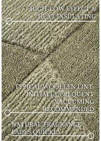 Зелена ръчно изработена вълнена пътека 80x250 cm Ursule – Villeroy&amp;Boch